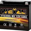 Weize YTX20HL-BS Battery, High Performance - Maintenance Free - Sealed AGM ETX20HL BS Motorcycle Battery