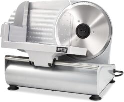 Weston Electric Meat Cutting Machine, Deli & Food Slicer, Adjustable Slice Thickness, Non-Slip Suction Feet, Removable 7.5