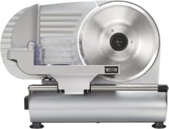 Weston Electric Meat Cutting Machine, Deli & Food Slicer, Adjustable Slice Thickness, Non-Slip Suction Feet, Removable 9