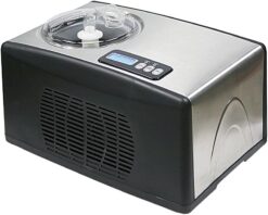 Whynter ICM-15LS Automatic Ice Cream Maker 1.6 Quart Capacity Stainless Steel, with Built-in Compressor, no pre-Freezing, LCD Digital Display, Timer, One Size, Black