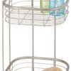 iDesign Forma Metal Wire Corner Standing Shower Tower Caddy, 2-Tier Bath Shelf Baskets for Shampoo, Conditioner, Soap, Accessories, 9.5" x 9.5" x 15.25", Satin Silver
