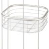 iDesign Standing Shower Caddy Organizer, The Forma Collection – 9.5 x 9.5 x 26.25, Satin Silver