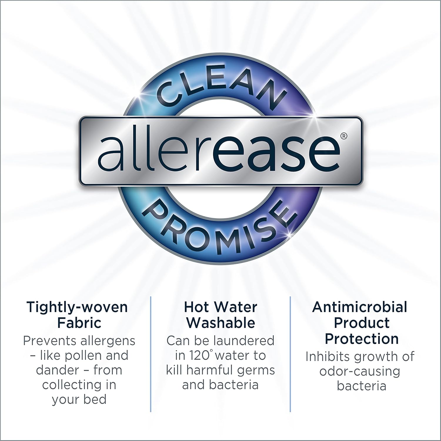 AllerEase Waterproof Mattress Protector, Maximum Allergy Mattress Protector, Queen Mattress Cover5