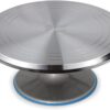 Ateco Revolving Cake Decorating Stand, 615 12" Round, Aluminum Base, White