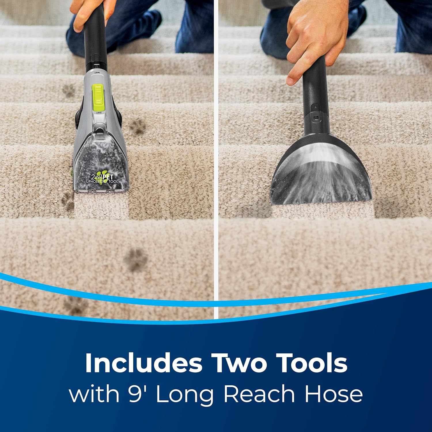 BISSELL Big PET PRO Carpet Cleaner, 3288, Extra Large, Black Green7