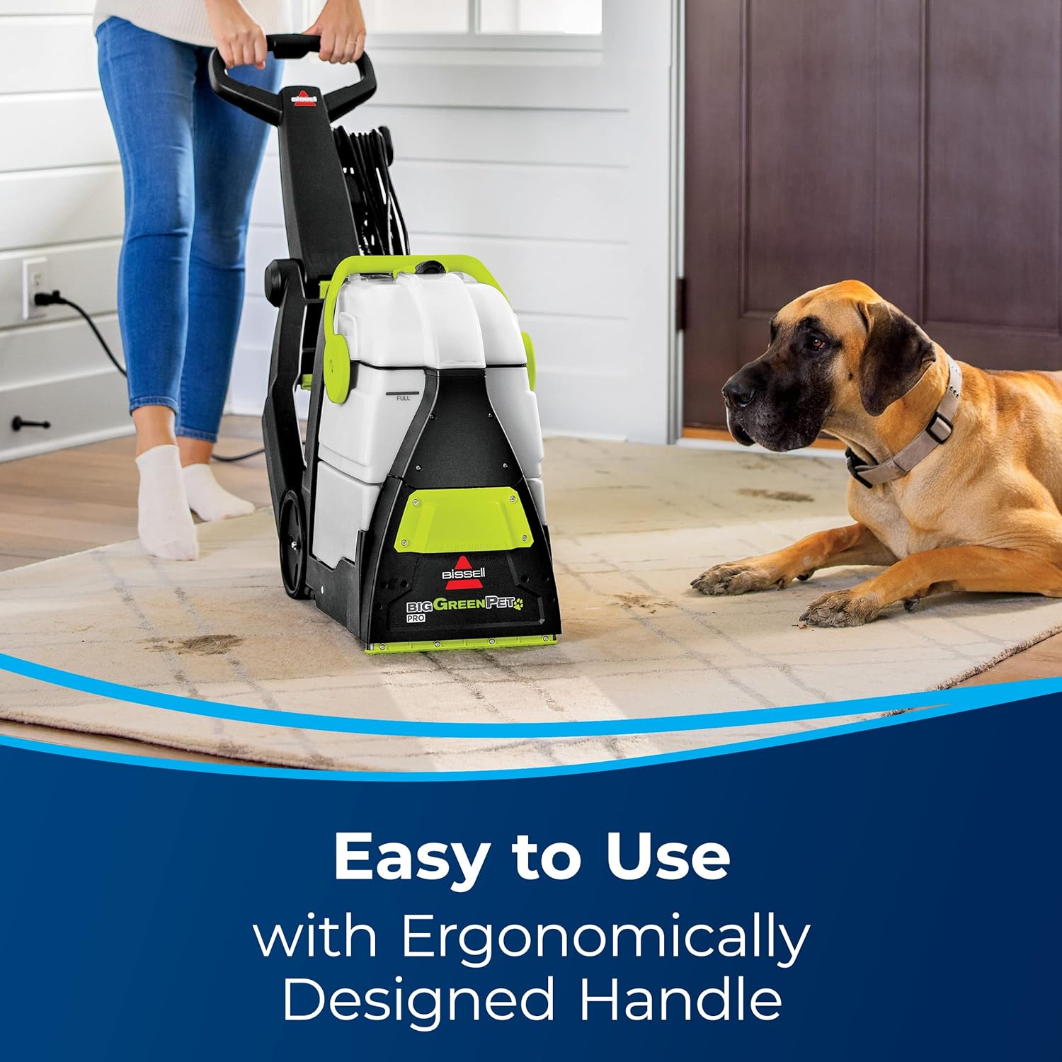 BISSELL Big PET PRO Carpet Cleaner, 3288, Extra Large, Black Green8