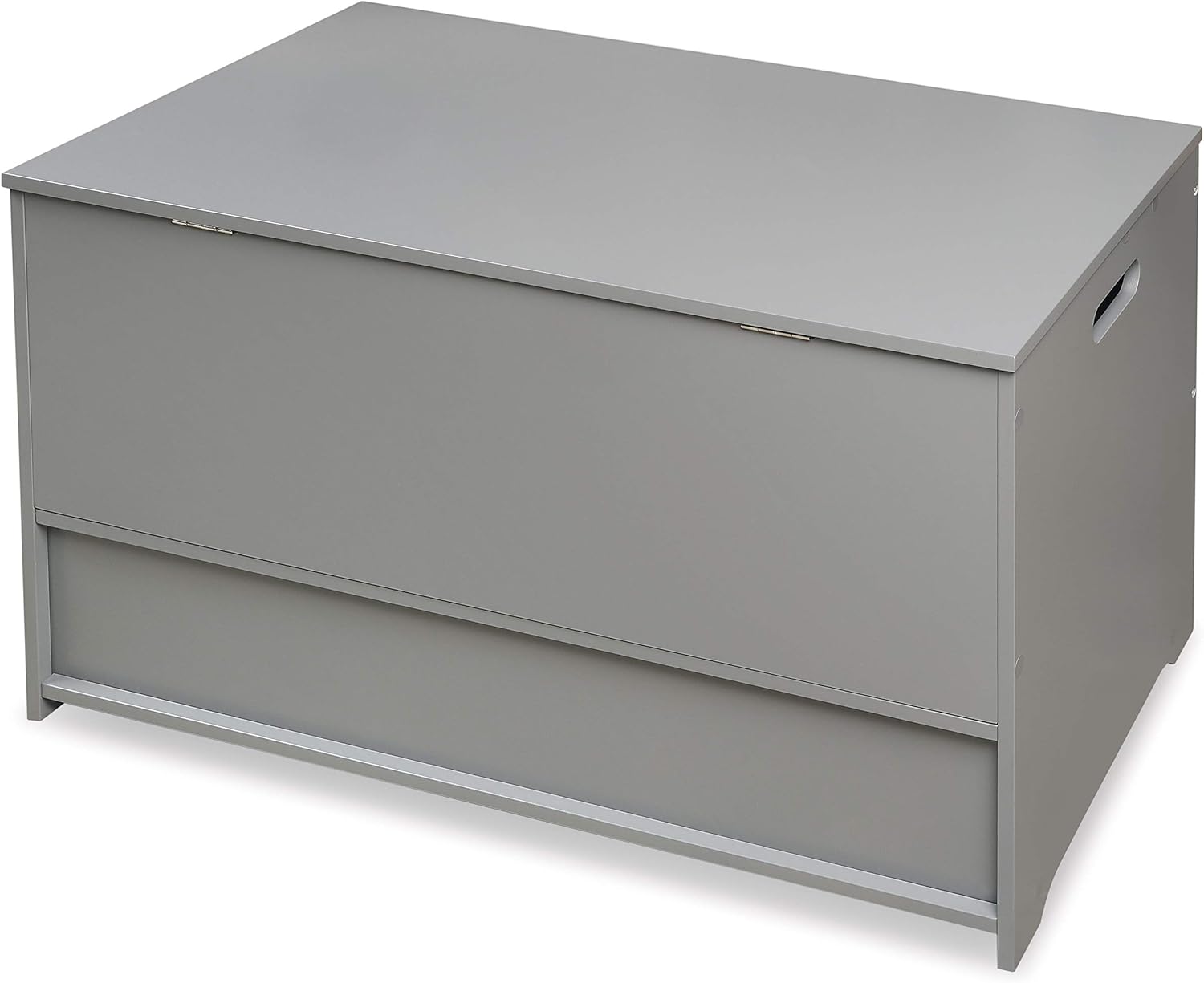 Badger Basket Kid's Up & Down Toy Box and Organizer with Two Reversible Fabric Bins - Gray6