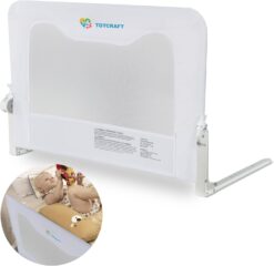 Bed Safety Rails for Toddlers - Bed Rail Guard for Queen, King, Full Szie, Twin Mattress Bed (White, 35.5W*23.5H Inch (Regular Extra Tall))