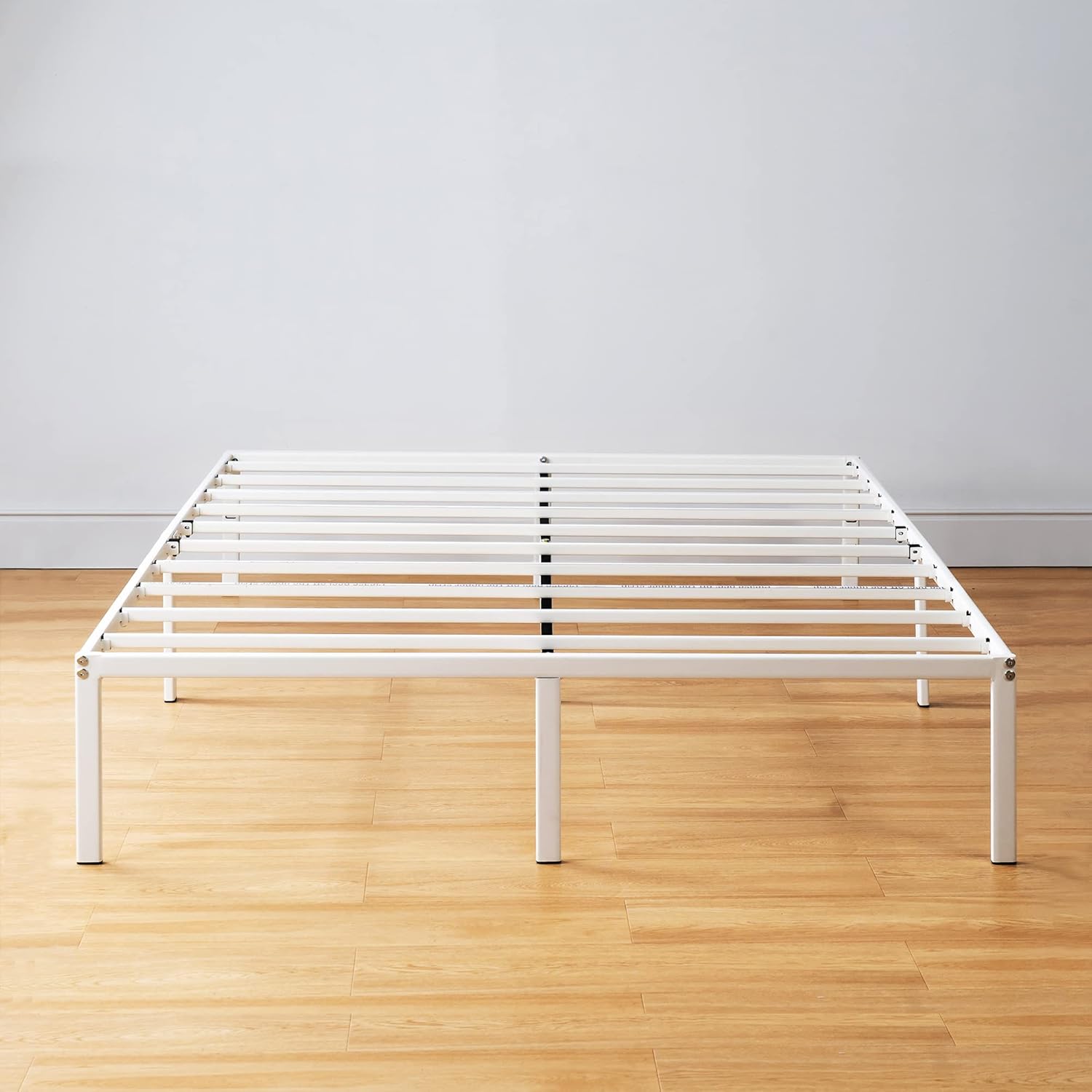 Best Price Mattress 14 Inch Metal Platform Bed Frame, Heavy Duty Steel Slats, White, Full (SPSC-14WH-F)4