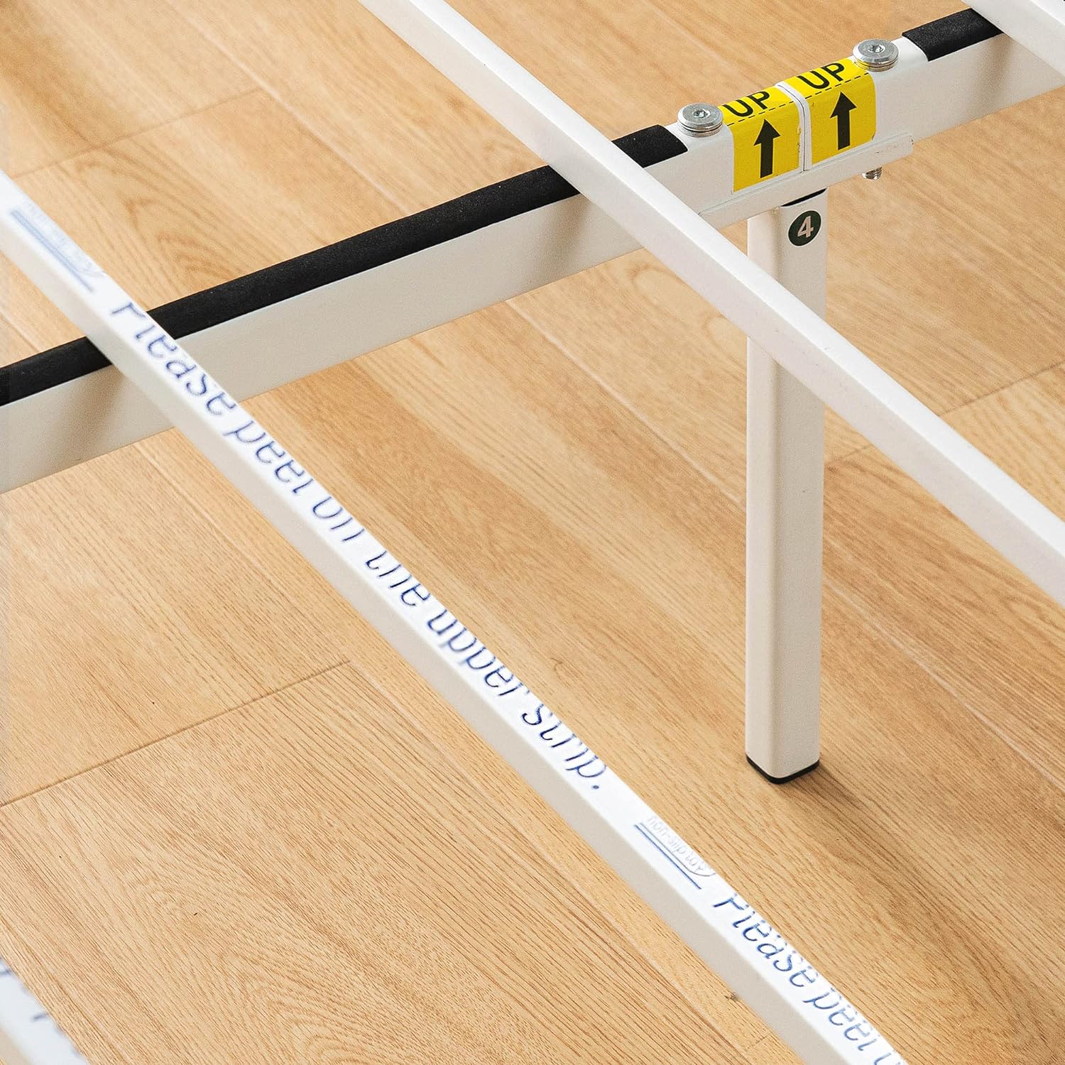 Best Price Mattress 14 Inch Metal Platform Bed Frame, Heavy Duty Steel Slats, White, Full (SPSC-14WH-F)6