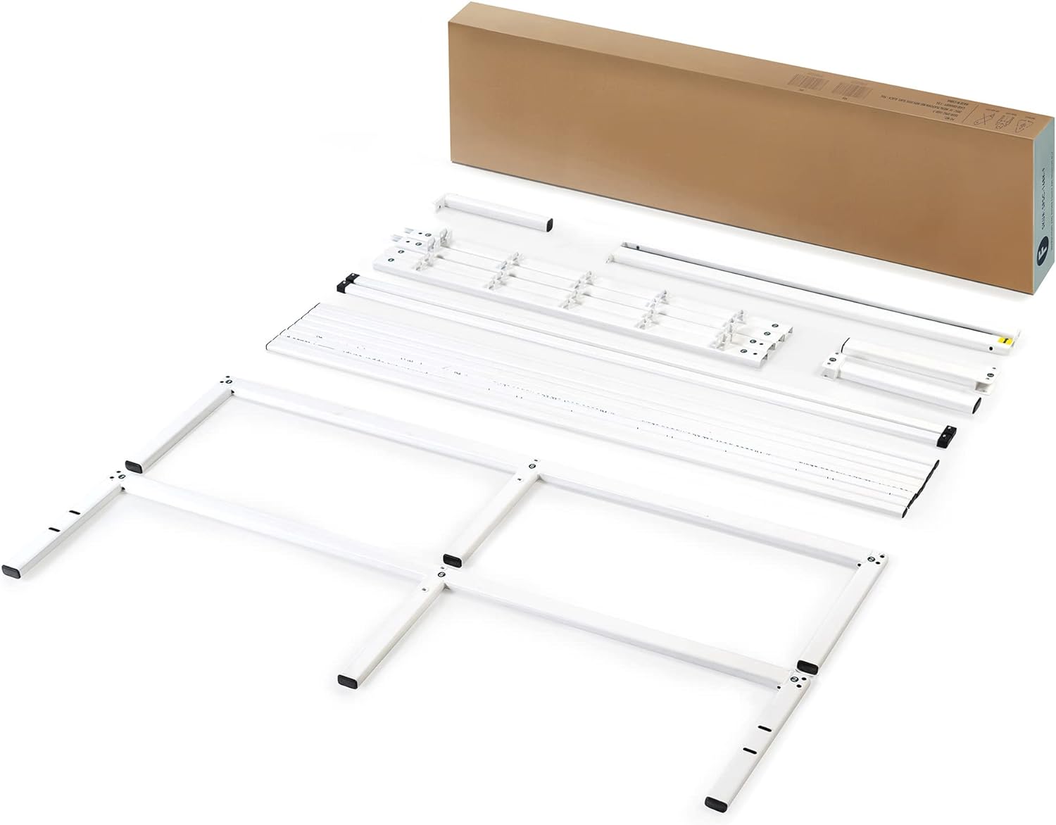 Best Price Mattress 14 Inch Metal Platform Bed Frame, Heavy Duty Steel Slats, White, Twin-