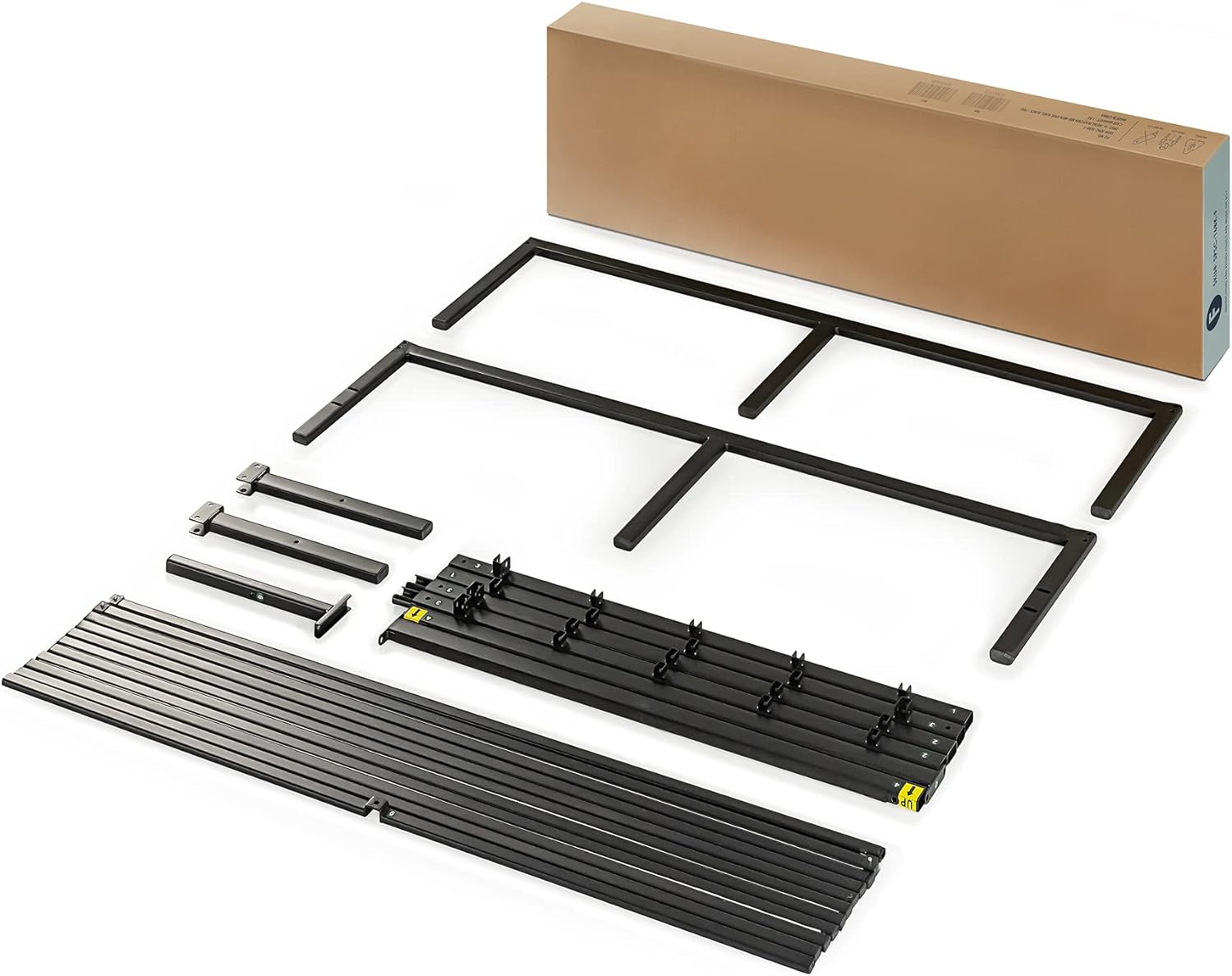 Best Price Mattress 16 Inch Metal Platform Bed Frame, Heavy Duty Steel Slats, Black, Twin9