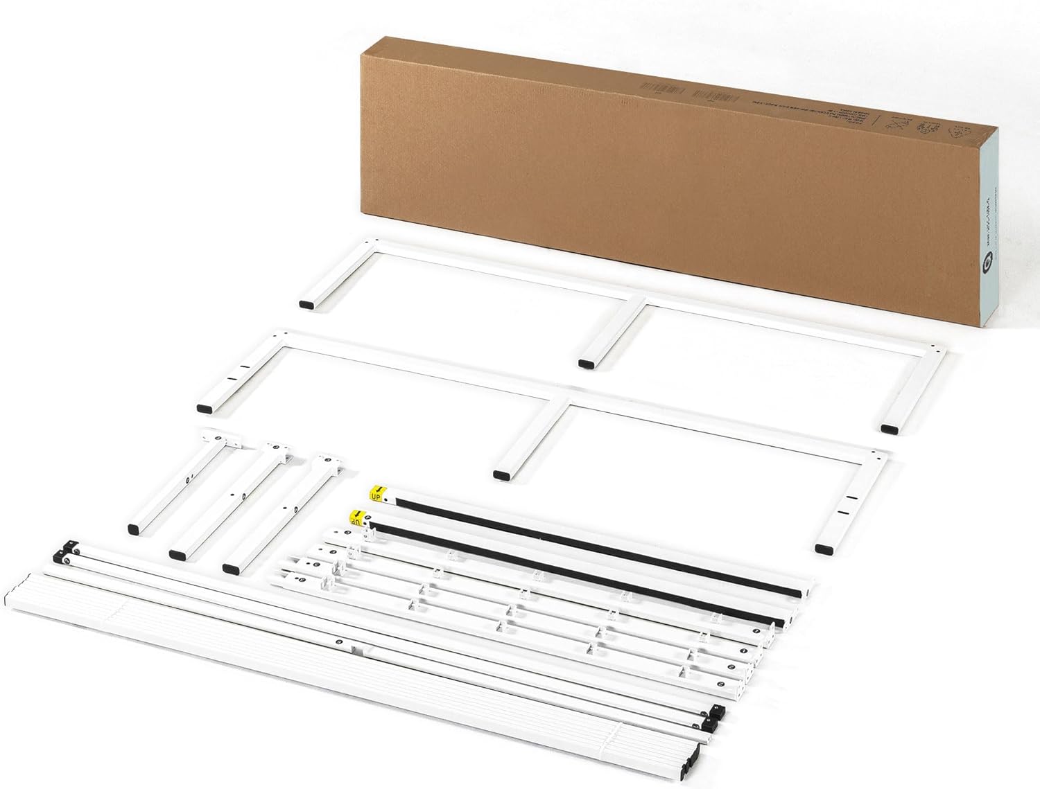 Best Price Mattress 16 Inch Metal Platform Bed Frame, Heavy Duty Steel Slats, White, Twin11