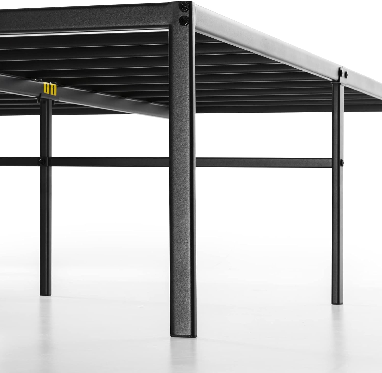 Best Price Mattress Full 18 Inch Black Metal Platform Bed Frame11
