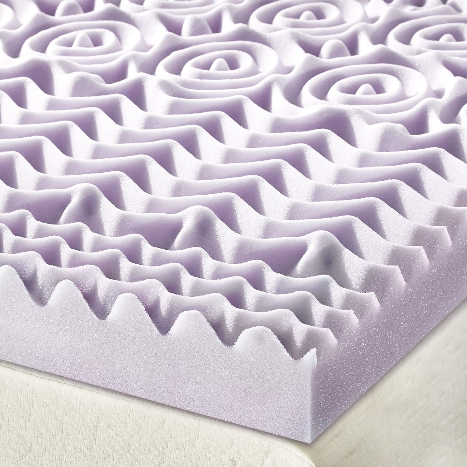 Best Price Mattress Full Mattress Topper - 3 Inch 5-Zone Memory Foam Bed Topper with Lavender Infused Cooling Mattress Pad, Full Size7