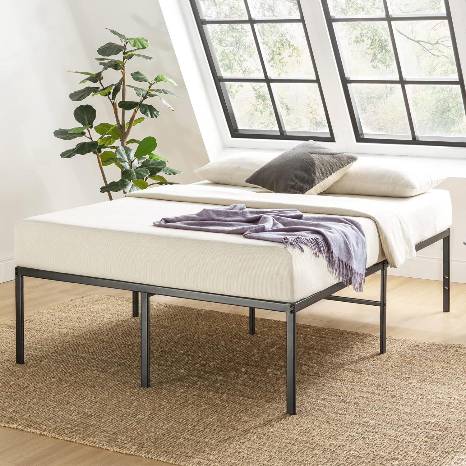 Best Price Mattress King Size Black Metal Bed Frame with 18 Inch Style Best Price Mattress King Size Black Metal Bed Frame with 18 Inch Style