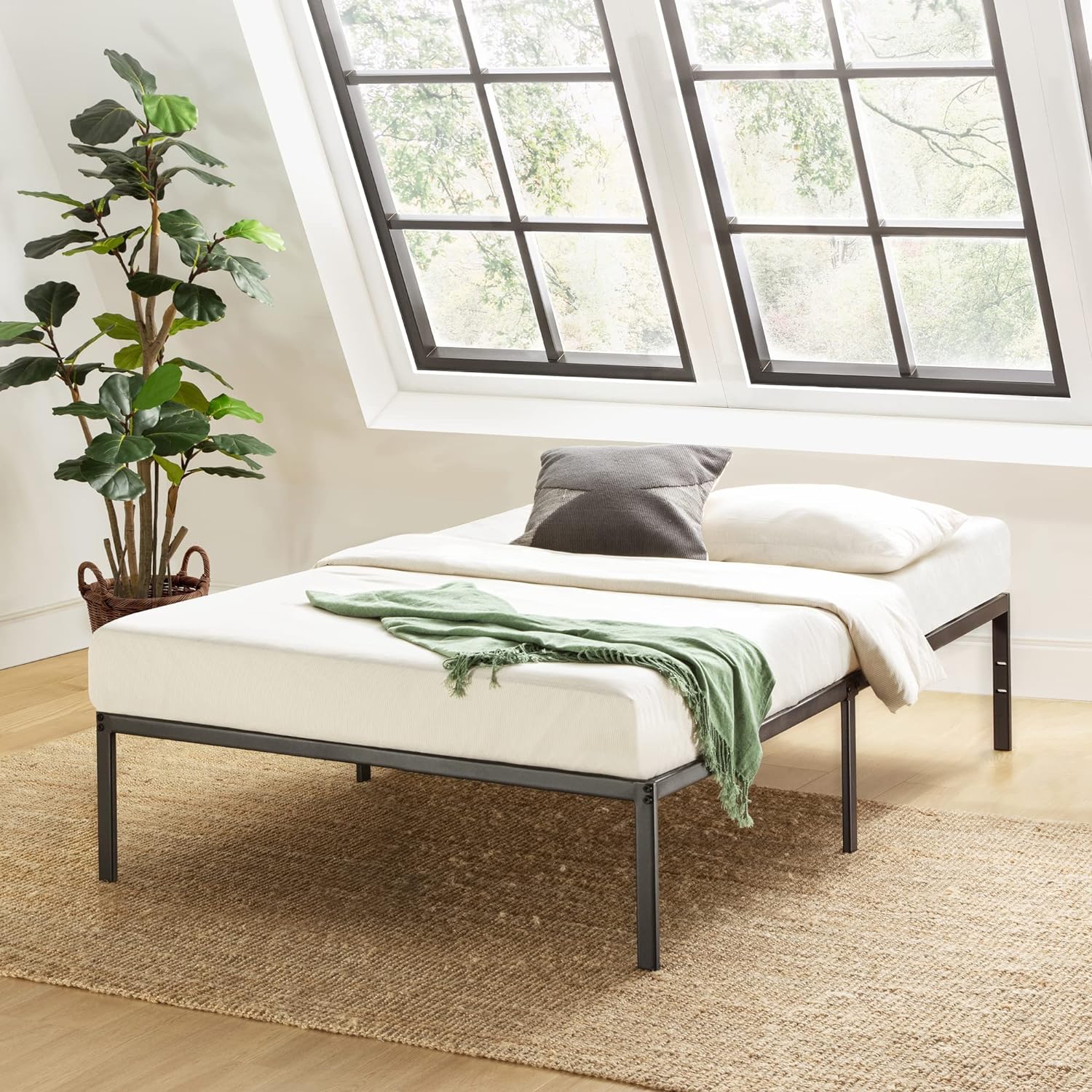 Best Price Mattress Twin XL 14 Inch Black Metal Platform Bed Frame Best Price Mattress Twin XL 14 Inch Black Metal Platform Bed Frame