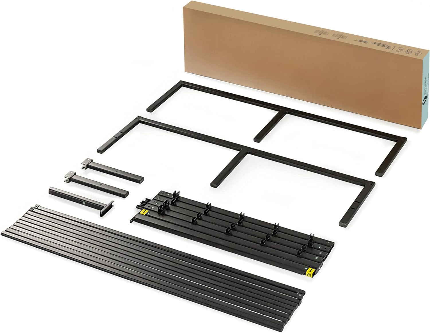Best Price Mattress Twin XL 14 Inch Black Metal Platform Bed Frame0