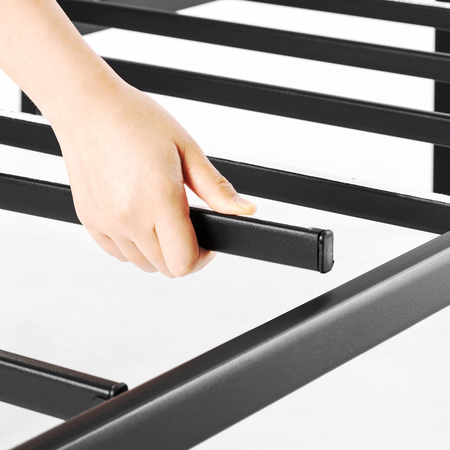 Best Price Mattress Twin XL 14 Inch Black Metal Platform Bed Frame4