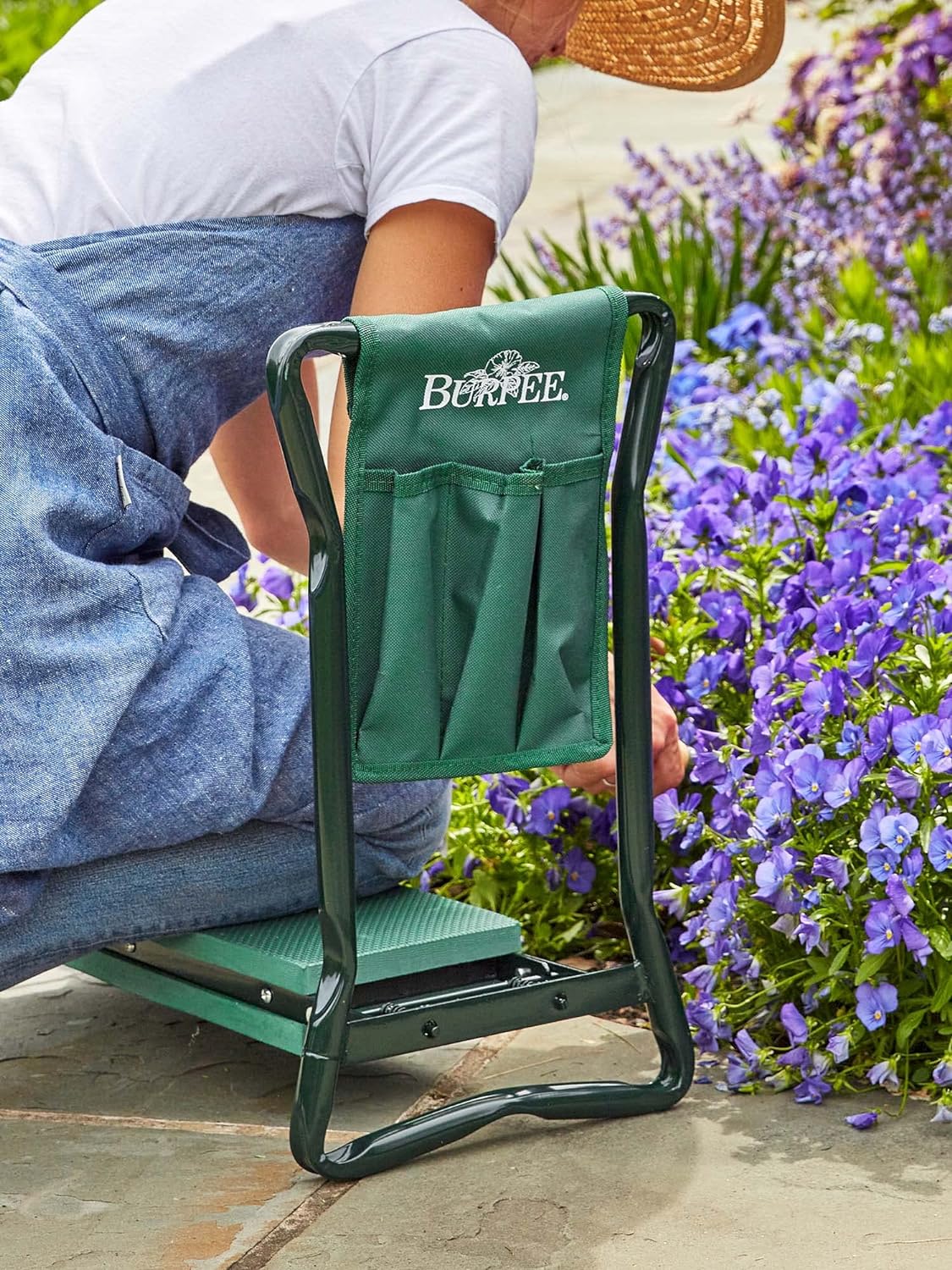Burpee 92314 Garden Kneeler with Cushion Seat Easy to Store-Portable Outdoor Bench Foldable and Light Weight, Green8