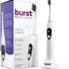 Burst Pro Sonic Toothbrush for Adults - Advanced Electric Toothbrush with Soft Bristles, 33,000 Vibrations, Long-Lasting Battery, and Multiple Brushing Modes - White