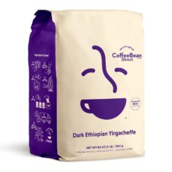 Coffee Bean Direct Dark Ethiopian Yirgacheffe, Whole Bean Coffee, 5-Pound Bag