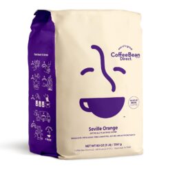 Coffee Bean Direct Seville Orange Flavored, Whole Bean Coffee, 5-Pound Bag