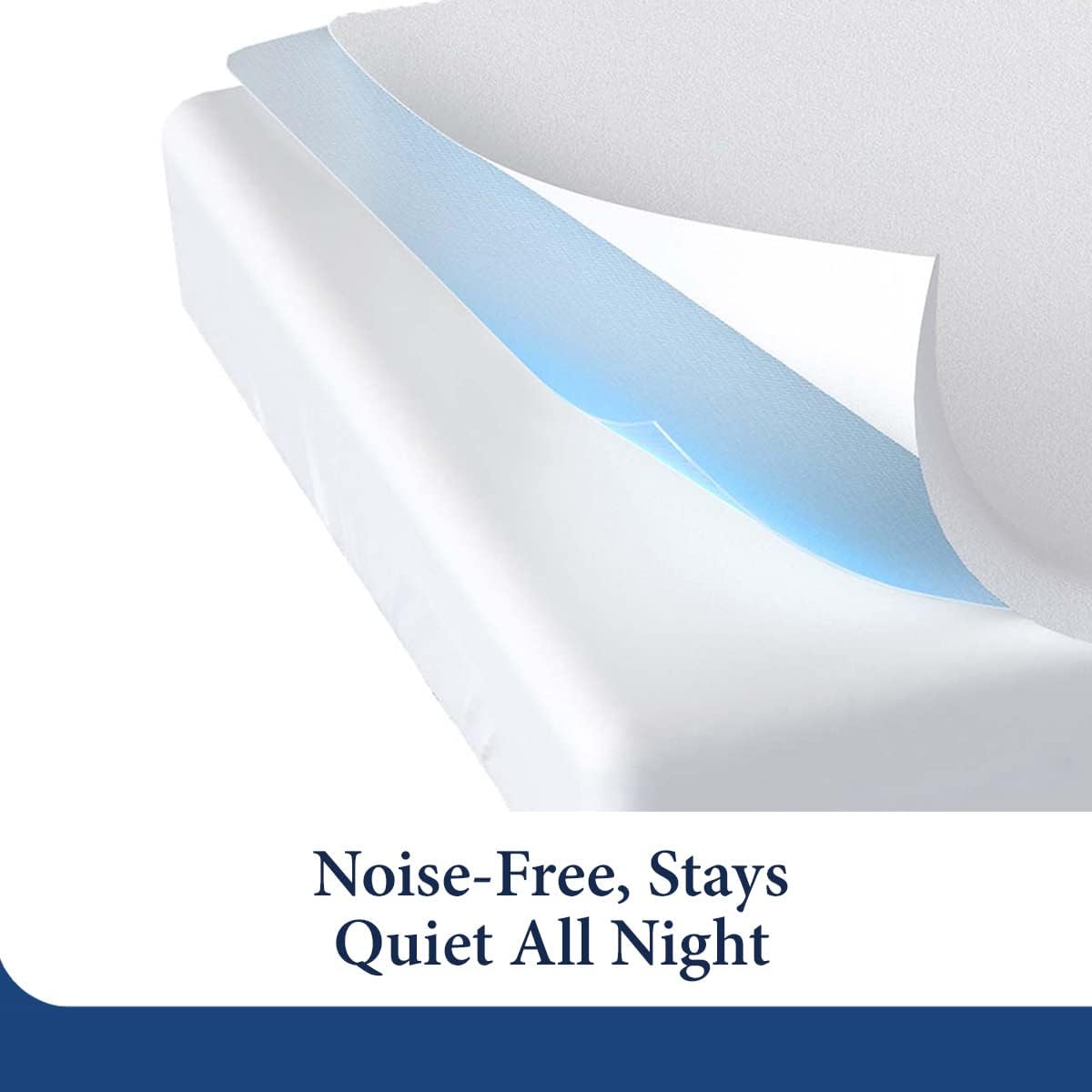 Cosy House Collection Luxury Mattress Protector - Blend of Rayon Derived from Bamboo - College Dorm Room Essentials - Ultra Soft Comfort, Stays Cool & Quiet - Premium Fitted Sheet Style (Full) White8