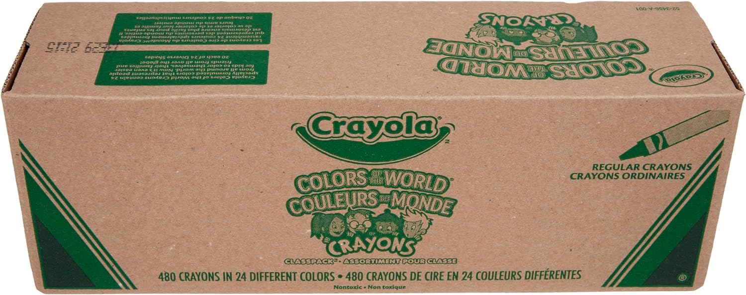 Crayola Colors of The World (480 Count), Skin Tone Crayons Bulk, Classroom Supplies, Styles Vary Crayola Colors of The World (480 Count), Skin Tone Crayons Bulk, Classroom Supplies, Styles Vary
