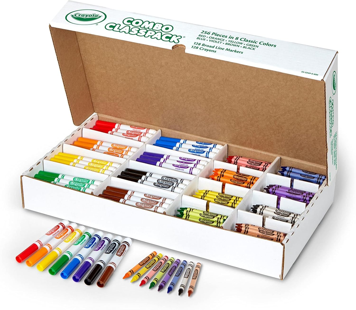 Crayola Crayons and Washable Markers Classpack, 256 Ct, Bulk School Supplies for Teachers, Elementary and Preschool Crayola Crayons and Washable Markers Classpack, 256 Ct, Bulk School Supplies for Teachers, Elementary and Preschool