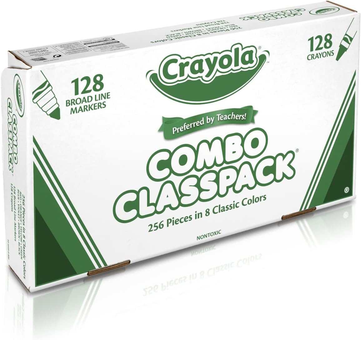 Crayola Crayons and Washable Markers Classpack, 256 Ct, Bulk School Supplies for Teachers, Elementary and Preschool7