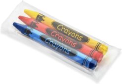 CrayonKing 720 Sets of 3-Packs in Cello (2,160 total bulk Crayons) Restaurants, Party Favors, Birthdays, School Teachers & Kids Coloring Non-Toxic Crayons