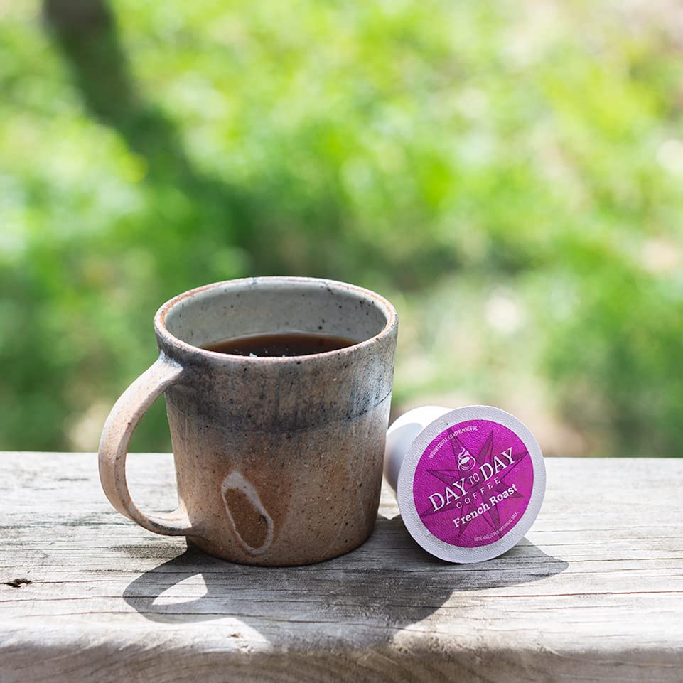 Day To Day 120-Count French Roast, Dark Roast Single Serve Coffee Pods for K Cups Keurig Brewers (French Roast, 120 Count (Pack of 1))2