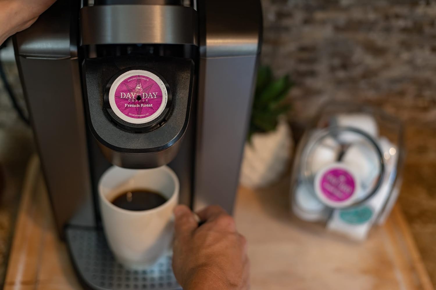 Day To Day 120-Count French Roast, Dark Roast Single Serve Coffee Pods for K Cups Keurig Brewers (French Roast, 120 Count (Pack of 1))4