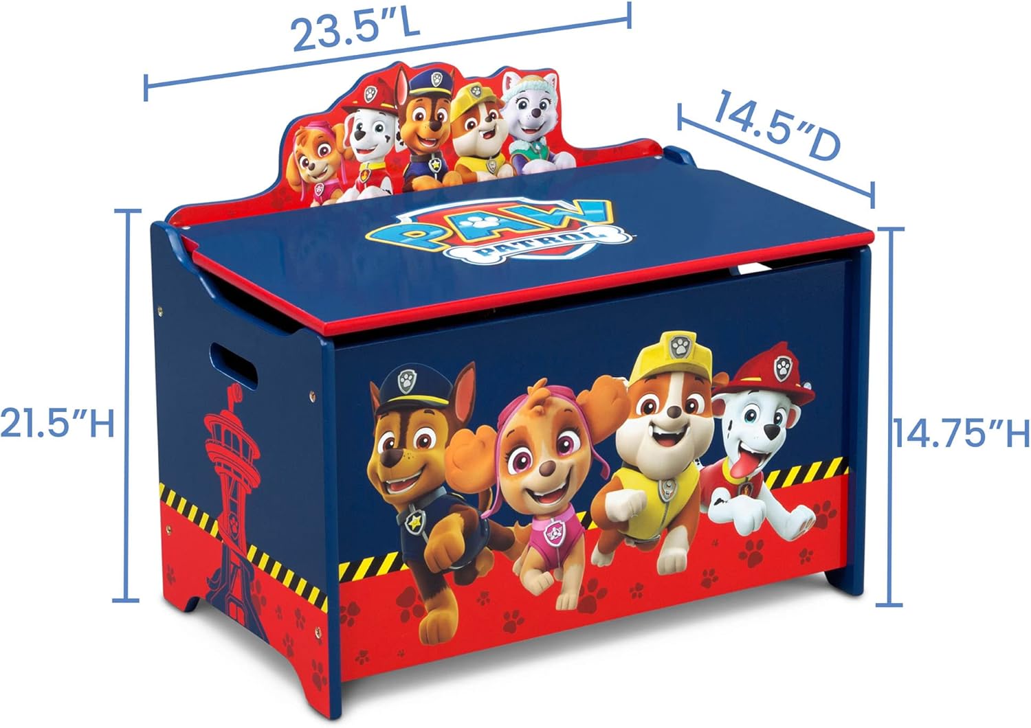 Delta Children Deluxe Toy Box, PAW Patrol5