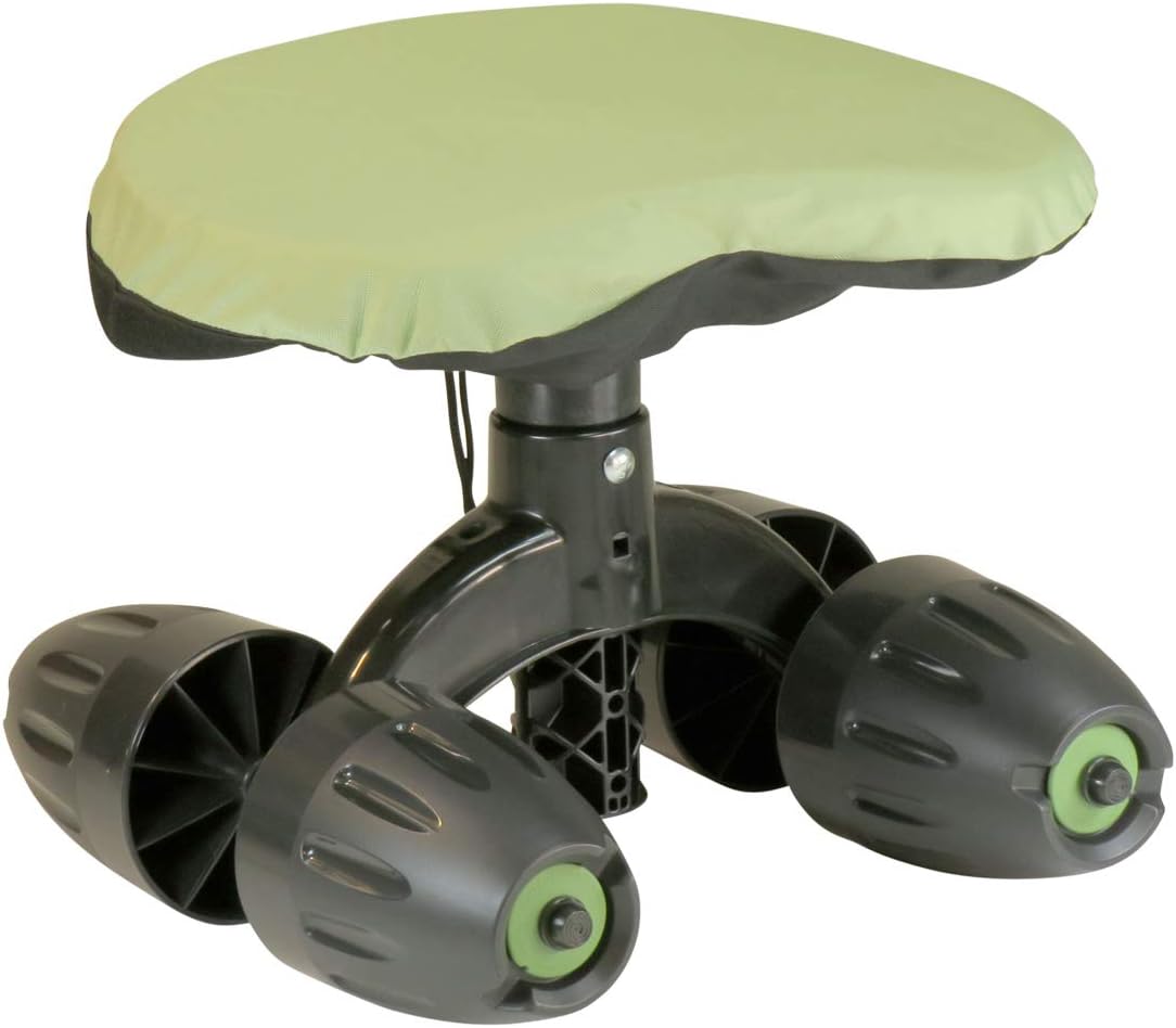 Deluxe Garden Rocker Rolling Work Seat with Comfort Cushion and Patented Rocking Wheels Stool Cart Made in USA Model GB1321 Deluxe Garden Rocker Rolling Work Seat with Comfort Cushion and Patented Rocking Wheels Stool Cart |Made in USA | Model GB1321