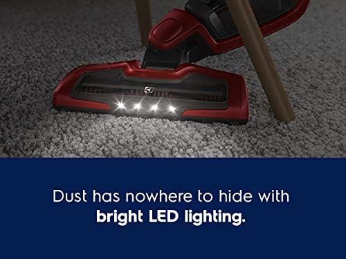 Electrolux Ergorapido Stick, Lightweight Cordless Vacuum with LED Nozzle Lights and Turbo Power Battery, for Removing Pet Hair from Carpets and Hard Floors, in, Chili Red-