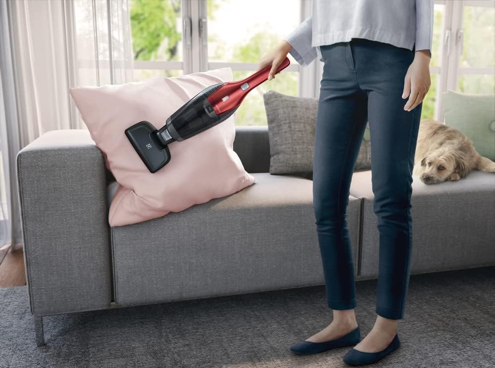 Electrolux Ergorapido Stick, Lightweight Cordless Vacuum with LED Nozzle Lights and Turbo Power Battery, for Removing Pet Hair from Carpets and Hard Floors, in, Chili Red3