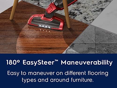 Electrolux Ergorapido Stick, Lightweight Cordless Vacuum with LED Nozzle Lights and Turbo Power Battery, for Removing Pet Hair from Carpets and Hard Floors, in, Chili Red8
