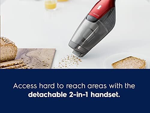 Electrolux Ergorapido Stick, Lightweight Cordless Vacuum with LED Nozzle Lights and Turbo Power Battery, for Removing Pet Hair from Carpets and Hard Floors, in, Chili Red9