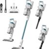 Eureka RapidClean Pro Cordless Cleaner for Hard Floors Lightweight Vacuum LED Headlights, Convenient Stick and Handheld Vac, Blue, NEC280TL