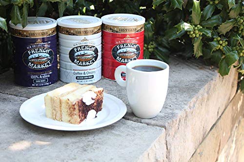 French Market Coffee & Chicory Restaurant Blend Dark Roast Ground Coffee, 12oz Can (Pack of 6)5