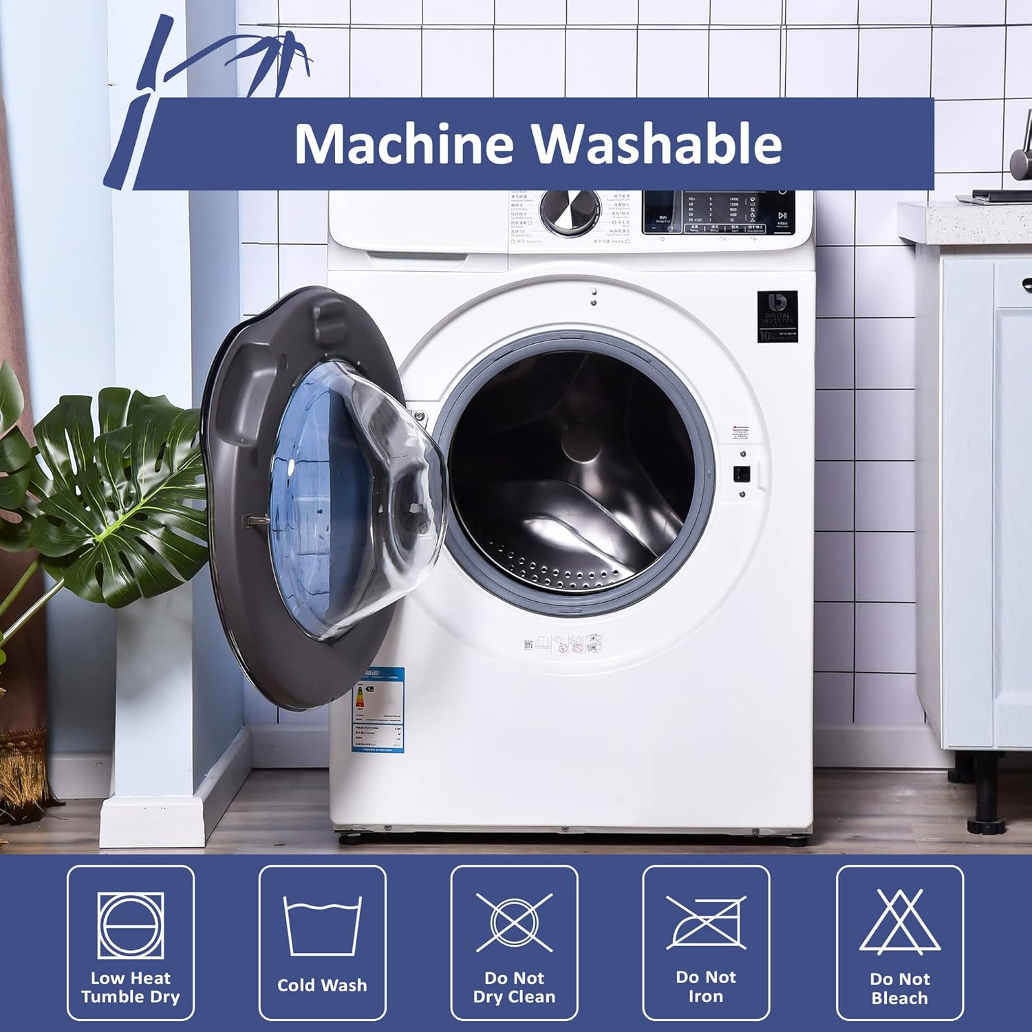 Full Size Mattress Protector, Cooling Waterproof Viscose Made from Bamboo Full Size Mattress Pad Cover, 3D Air Soft Full Size Mattress Cover for 6-16 Inches Mattress8