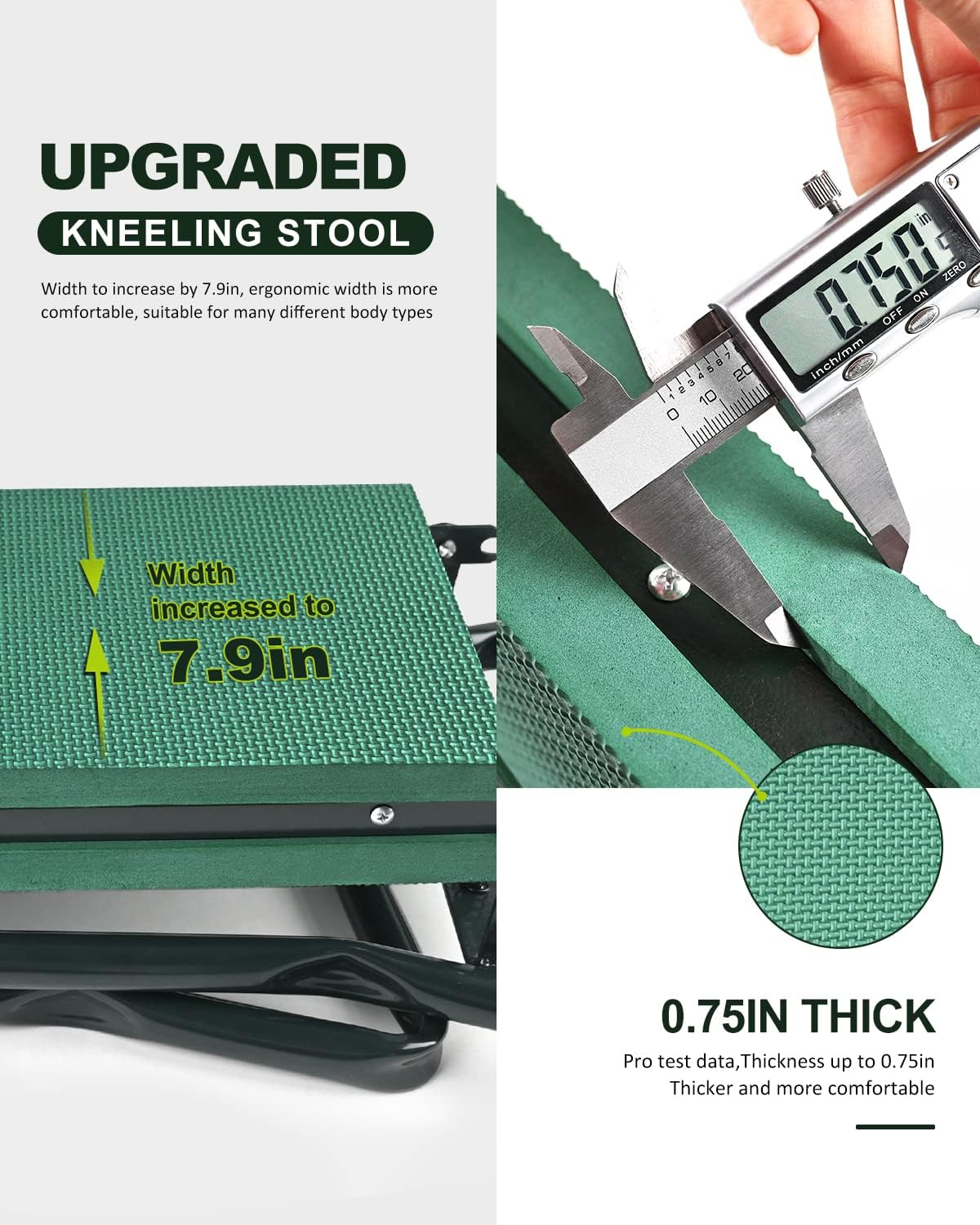 Garden Bench for Kneeling and Sitting Foldable Garden Kneeler and Seat Heavy Duty,Gardner Gifts Ideas for Women Mom Grandma3