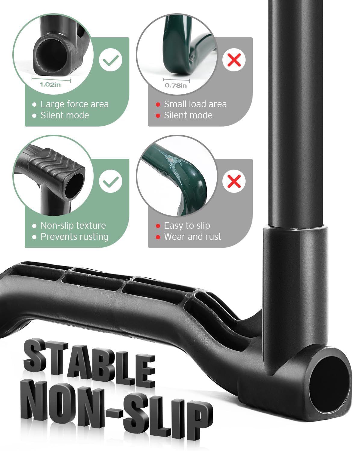 Garden Kneeler and Seat Heavy Duty, Foldable Gardening Stool - 2024 Upgraded Widened to 10 Stable Wear-Resistant Prevent Knee and Back Pain, Beautiful Logo high-end 2 Large Tool Bags Gift for Men1