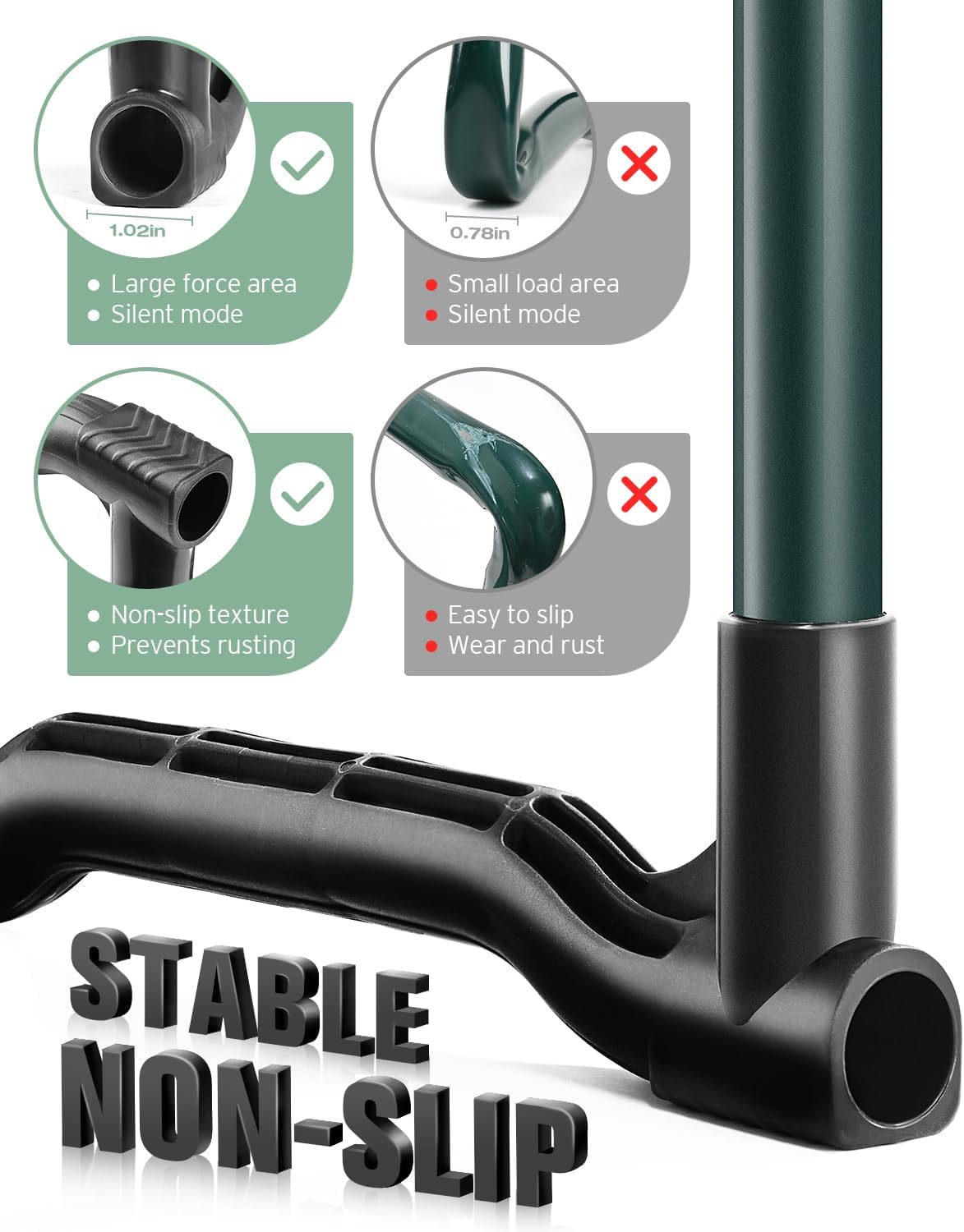 Garden Kneeler and Seat Heavy Duty, Foldable Gardening Stool - 2024 Upgraded Widened to 10 Stable Wear-resistant Prevent Knee and Back Pain, Beautiful Logo high-end 2 Large Tool Bags Gift for Women3