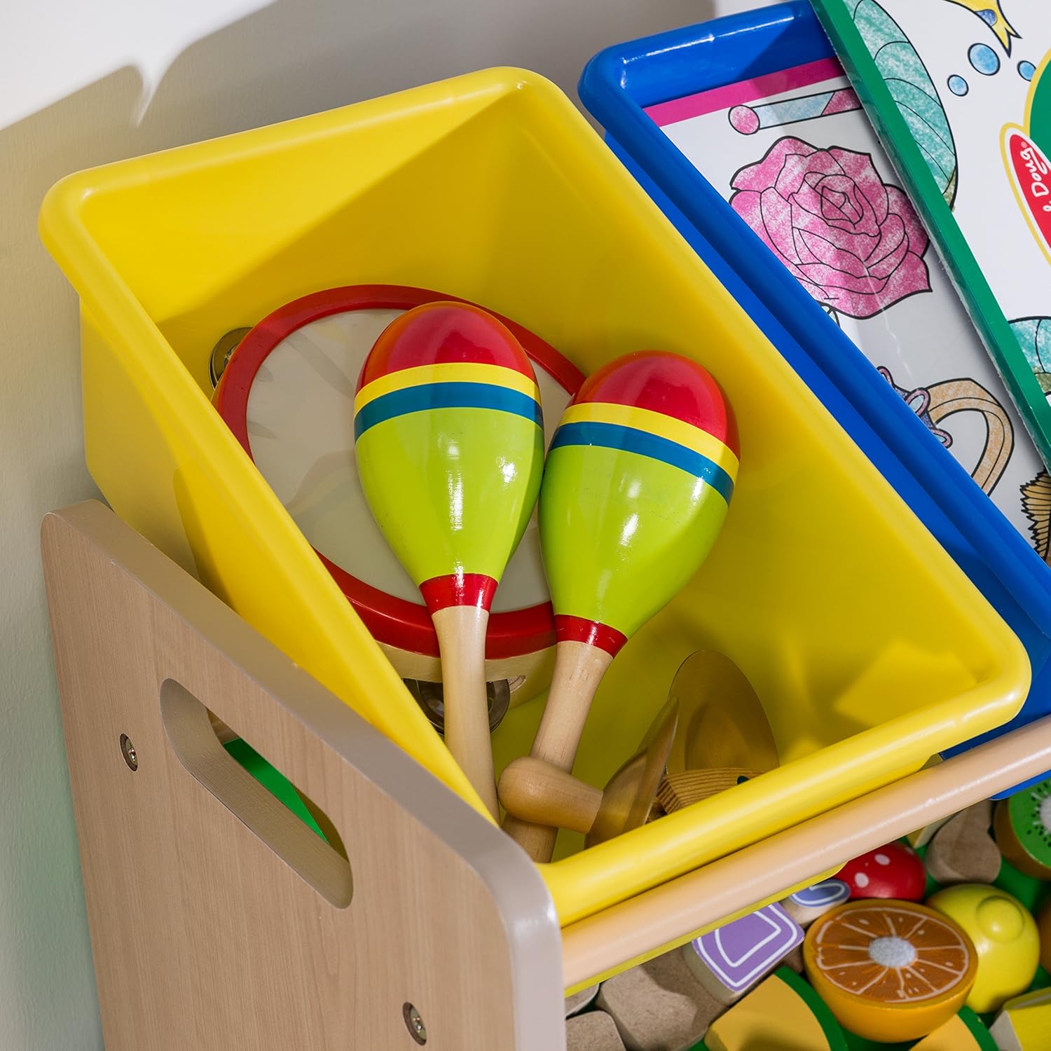 Honey-Can-Do Kids Toy Organizer and Storage Bins, Natural Primary12