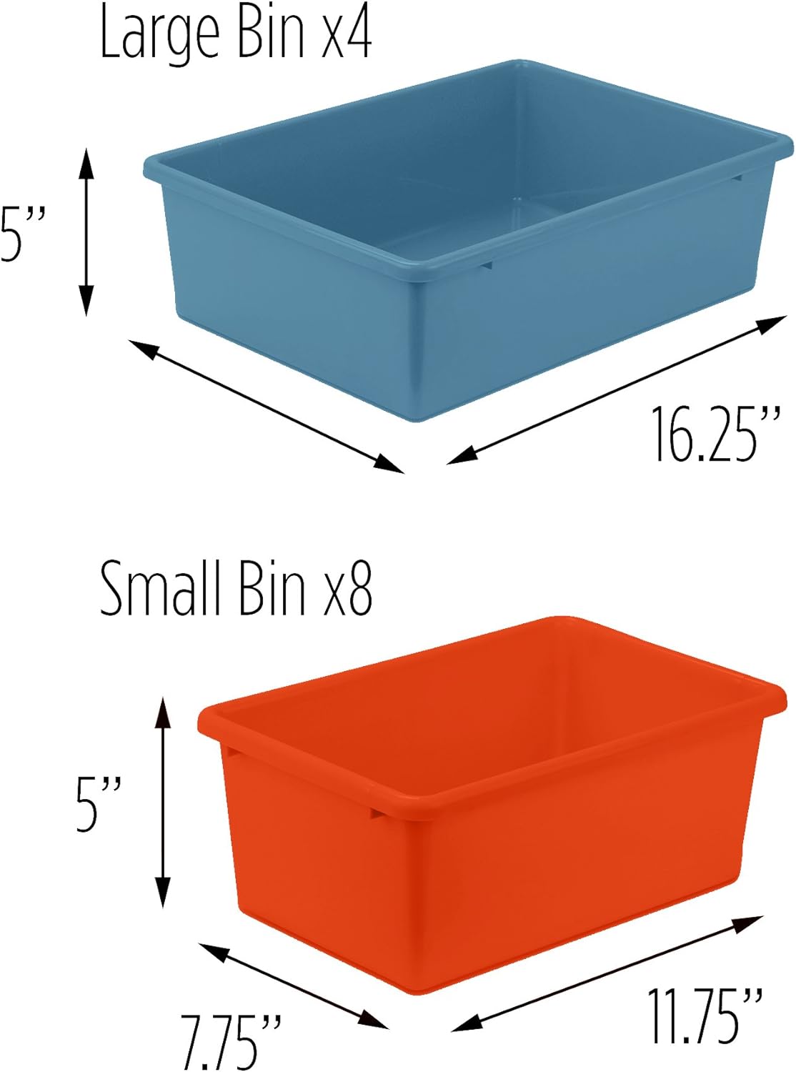 Honey-Can-Do Kids Toy Storage Organizer with 12 Plastic Bins, Grey SRT-06475 Grey5