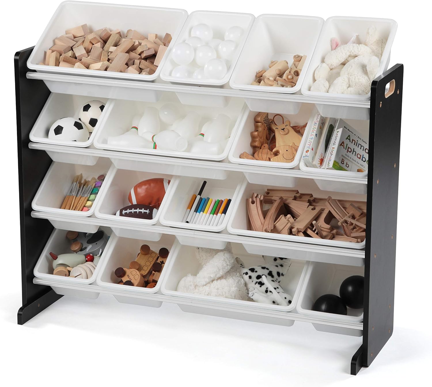 Humble Crew, Black with White Extra-Large Supersized Storage Organizer, Plastic Bins1