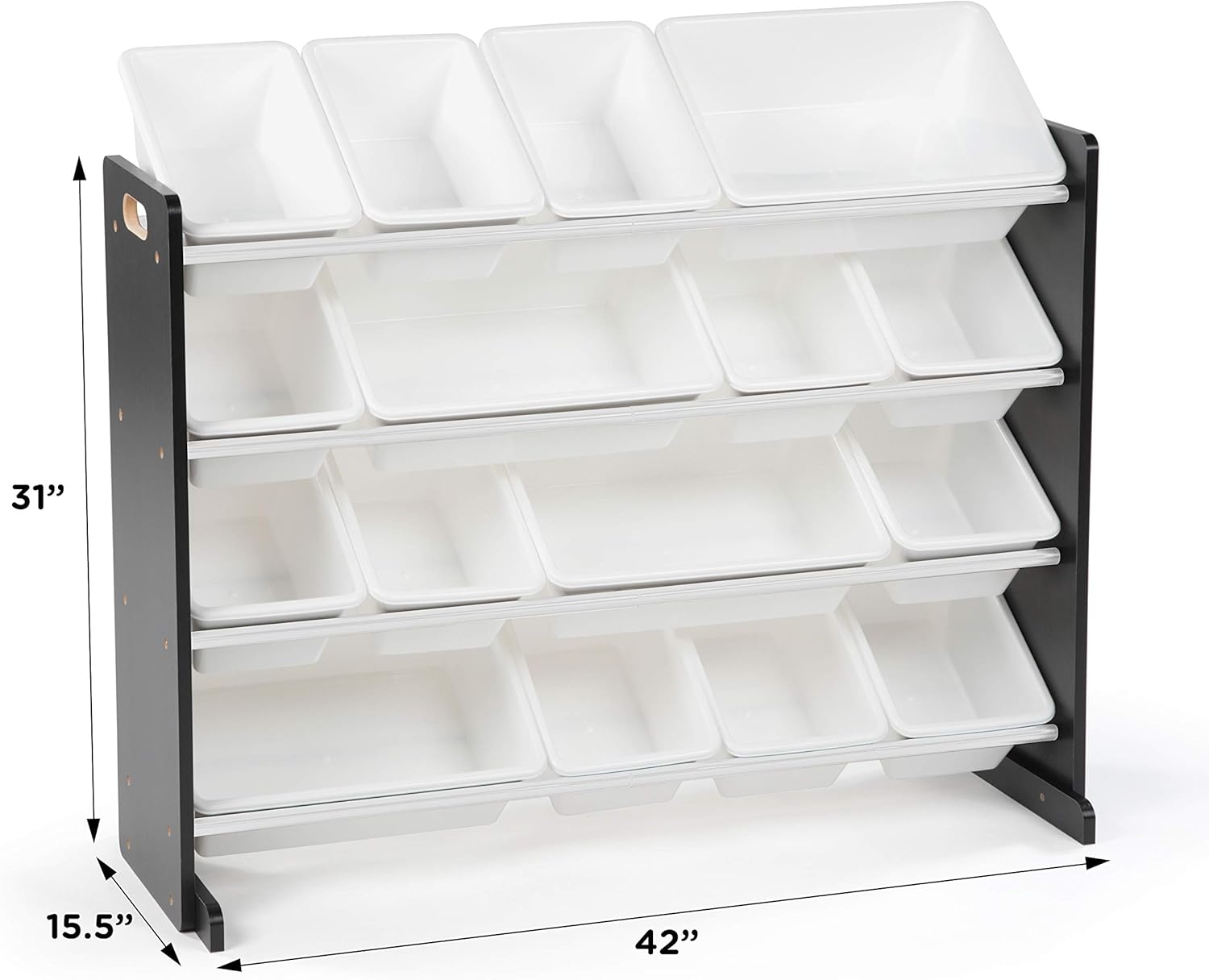 Humble Crew, Black with White Extra-Large Supersized Storage Organizer, Plastic Bins2